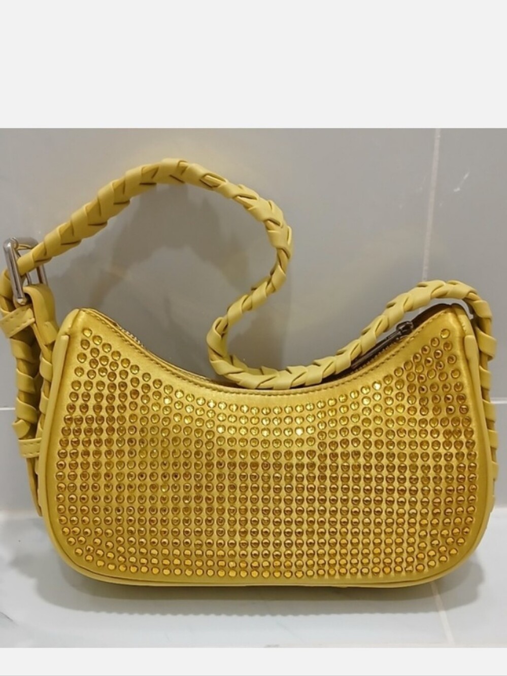 Revolve JULES KAE Shoulder Bag Yellowish Green BLING Too 💛💚💛💚
